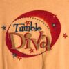 GK WORKOUT ESSENTIALS ADULT MEDIUM LgS "TUMBLE DIVA" GRAPHIC COTTON T-SHIRT Sz M - Image 2