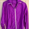 GK WARM UP JACKET ADULT  MEDIUM PURPLE CRINKLE NYLON GYMNASTIC CHEER OUTDO0RS M