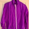 GK WARM UP JACKET ADULT  MEDIUM PURPLE CRINKLE NYLON GYMNASTIC CHEER OUTDO0RS M - Image 2