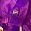 GK WARM UP JACKET ADULT  MEDIUM PURPLE CRINKLE NYLON GYMNASTIC CHEER OUTDO0RS M - Image 4
