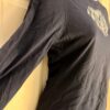 GK ELITE ADULT SMALL LgS FAUX 2-LAYER NAVY COTON HOLOGRAM HEART T-SHIRT Sz S - Image 3
