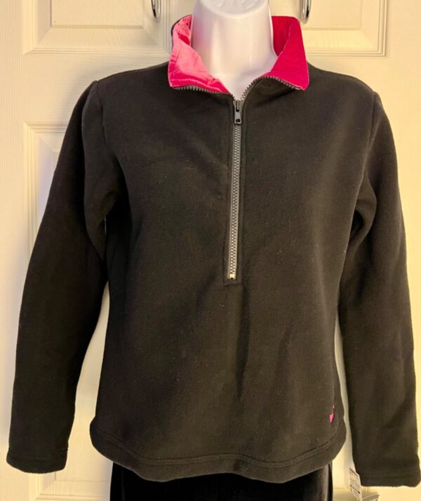 GK FLEECE JACKET LADIES X-SMALL  LgSLV HALF FRONT ZIP PULLOVER DANCE SKATE XS