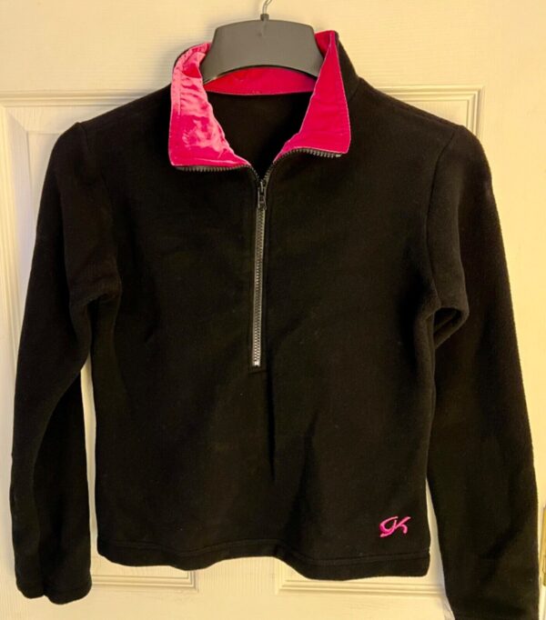 GK FLEECE JACKET LADIES X-SMALL  LgSLV HALF FRONT ZIP PULLOVER DANCE SKATE XS - Image 8