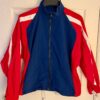 GK WARM UP JACKET ADULT SMALL SUPPLEX NAVY RED WHITE PERFORMANCE FIT GYM SZ S