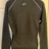 GK MICROFLEECE SKATE JACKET ADULT SMALL BLACK RAGLAN SLV CONTRAST STITCH ZIP S - Image 4