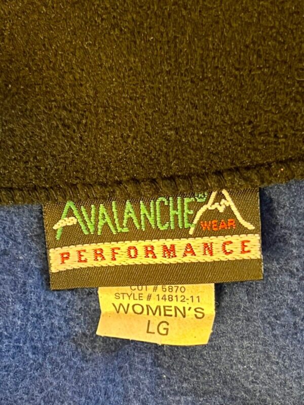 GK FLEECE VEST ADULT LARGE BY AVALANCHE BLUE BLACK GYMNASTICS LOGO Sz AL NWT! - Image 10