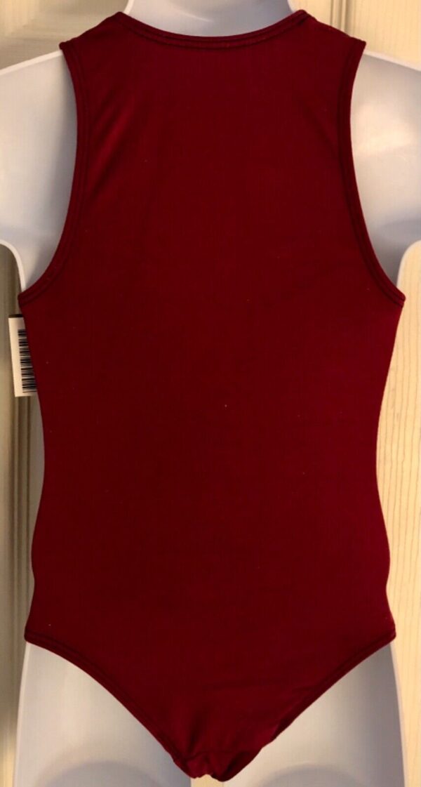 GK COMPETITION SHIRT SINGLET CHILD TODDLER BURGUNDY N/S TRAD LEG CUT Sz CT NWT! - Image 4