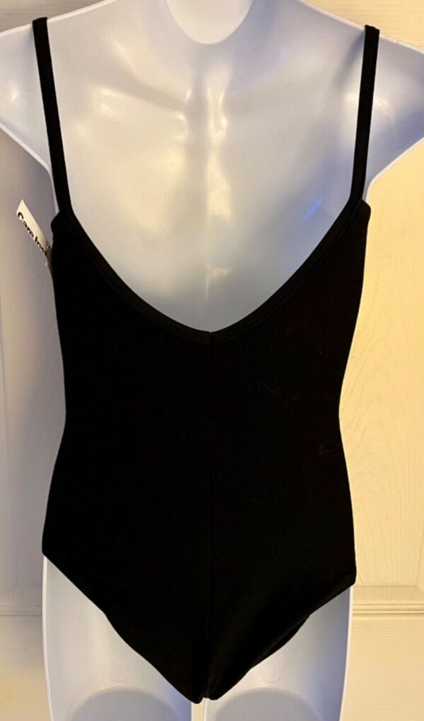 GK ELITE BLACK CHILD LARGE CAMISOLE COTTON/SPANDEX BALLET DANCE GYMNASTICS Sz CL - Image 5