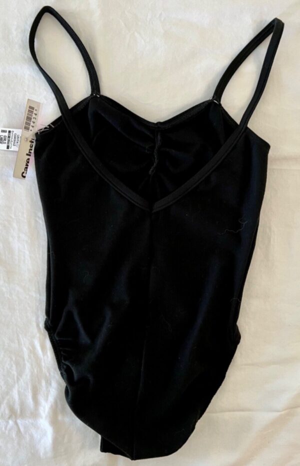 GK ELITE BLACK CHILD LARGE CAMISOLE COTTON/SPANDEX BALLET DANCE GYMNASTICS Sz CL - Image 7