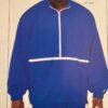 GK BLUE SUPPLEX ADULT X-LARGE GYMNASTIC ALL SPORT WARM UP JACKET WINDBREAKER XL