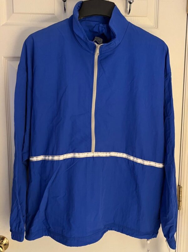 GK BLUE SUPPLEX ADULT X-LARGE GYMNASTIC ALL SPORT WARM UP JACKET WINDBREAKER XL - Image 2