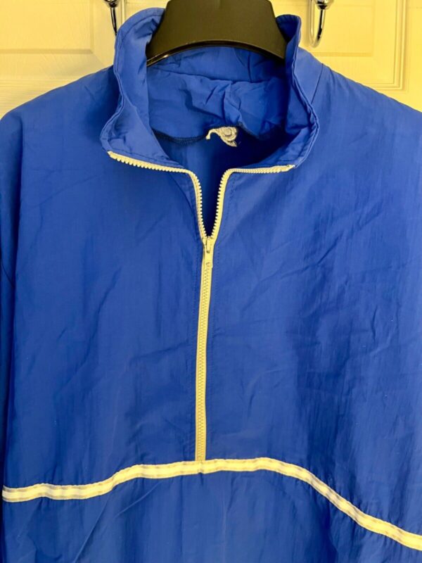 GK BLUE SUPPLEX ADULT X-LARGE GYMNASTIC ALL SPORT WARM UP JACKET WINDBREAKER XL - Image 3