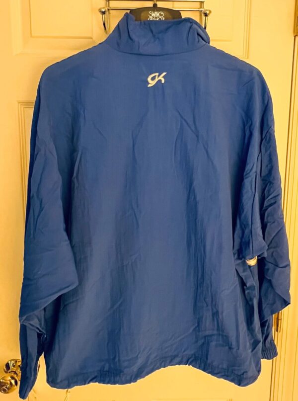 GK BLUE SUPPLEX ADULT X-LARGE GYMNASTIC ALL SPORT WARM UP JACKET WINDBREAKER XL - Image 5