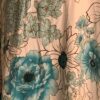 PIACE SUNDRESS LADIES MEDIUM WHITE TEAL FLORAL PRINT COTTON Sz M EUC! - Image 2
