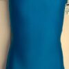 GK TOUSSE' SUIT BIKETARD GIRLS LARGE SLVLS BLUE NYLON/SPANDEX DANCE RUNNING Sz L