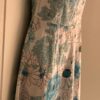 PIACE SUNDRESS LADIES MEDIUM WHITE TEAL FLORAL PRINT COTTON Sz M EUC! - Image 4