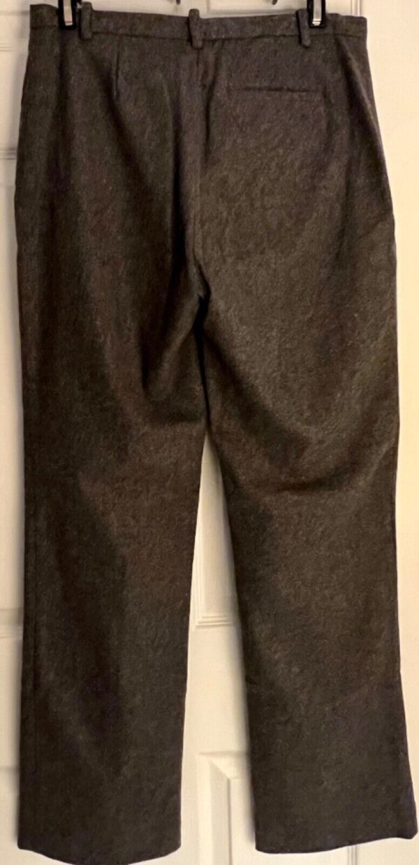 KENAR GRAY DRESS PANTS WOMENS SIZE 4 GRAY STRETCH WOOL BLEND FLARED LINED EUC! - Image 4