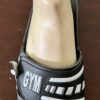 GK SPORTS SANDALS ADULT SHOE SIZE 9/10 BLACK & WHITE W/  PULL-OVER STRAP "GYM" - Image 2