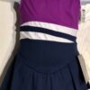GK ICE FIGURE SKATE DRESS GIRLS MEDIUM SLVLS MICROFIBER ROYAL WHITE NAVY CM NWT!