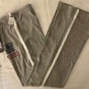 GK â€œCHEERâ€ GRAPHIC GIRLS MEDIUM GRAY COTTON ATHLETIC LOUNGE STRIPES PANTS Sz CM