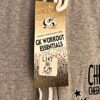 GK â€œCHEERâ€ GRAPHIC GIRLS MEDIUM GRAY COTTON ATHLETIC LOUNGE STRIPES PANTS Sz CM - Image 4