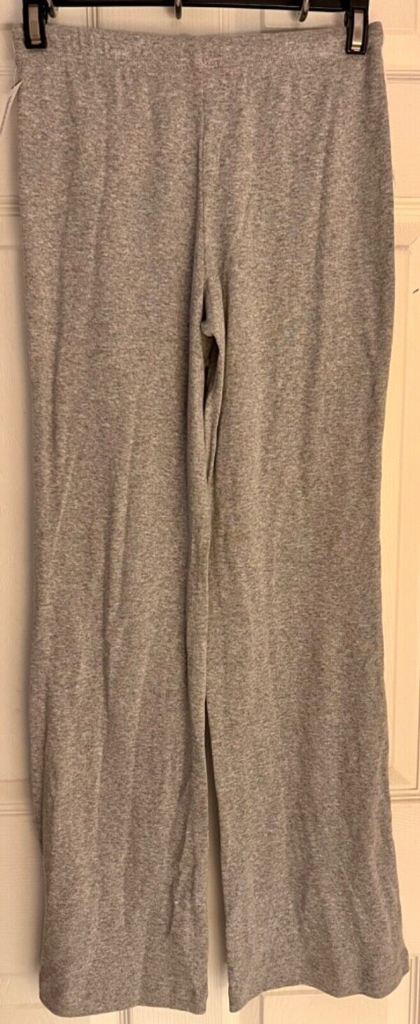 GK â€œCHEERâ€ GRAPHIC GIRLS MEDIUM GRAY COTTON ATHLETIC LOUNGE STRIPES PANTS Sz CM - Image 6