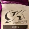 GK ICE FIGURE SKATE DRESS GIRLS MEDIUM SLVLS MICROFIBER ROYAL WHITE NAVY CM NWT! - Image 4
