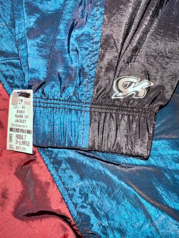 GK BLUE SPRUCE IRIDESCENT ADULT X-LARGE GYMNASTIC ALL SPORT WARM UP JACKET SZ XL - Image 6