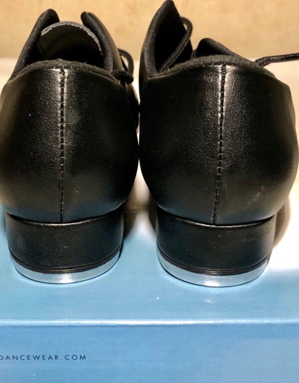 LEO'S DANCEWEAR LS3303L JUNIOR 4.5M JAZZ TAP BLACK LEATHER SHOE Sz 4.5 NIB! - Image 2