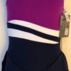GK ICE FIGURE SKATE DRESS GIRLS MEDIUM SLVLS MICROFIBER ROYAL WHITE NAVY CM NWT! - Image 7