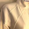 GK WHITE WARM UP JACKET ADULT SMALL L/S ZIP UP  BRUSH TRICOT SKATE GYMNASTICS S - Image 2