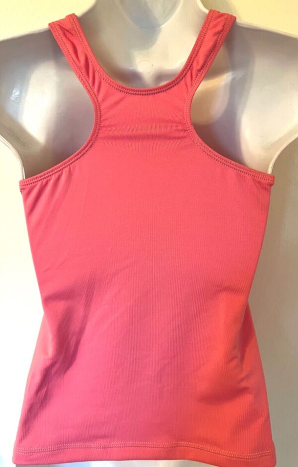 GK DANCE JAZZ CHEER ADULT SMALL PINK DRY TECH SLVLS RACERBACK TANK TOP Sz AS NWT - Image 5