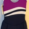 GK ICE FIGURE SKATE DRESS GIRLS MEDIUM SLVLS MICROFIBER ROYAL WHITE NAVY CM NWT! - Image 11