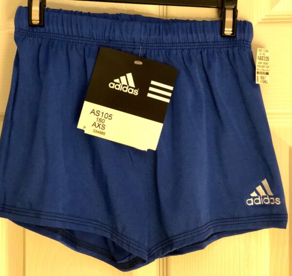 ADIDAS GK MENS X-SMALL ROYAL GYMNASTS RUNNING COMPETITION PERFORMANCE SHORTS AXS