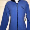 AVALANCHE CHEER FLEECE JACKET LADIES SMALL OCEAN BLUE FAUX FUR COLLAR  Sz S NWT!