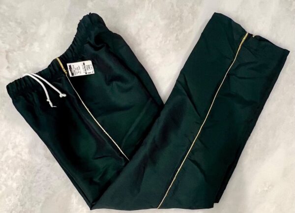 GK WARM UP PANTS CHILD LARGE FOREST IRIDESCENT GOLD MET GYMNASTIC ATHLETIC Sz L