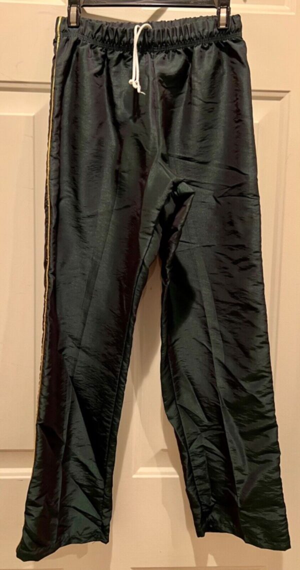 GK WARM UP PANTS CHILD LARGE FOREST IRIDESCENT GOLD MET GYMNASTIC ATHLETIC Sz L - Image 2