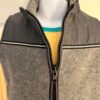 GK SKATE GIRLS MEDIUM GRAY POLY FLEECE CRINKLE NYLON CROPPED RIBBON TRIM VEST M - Image 6