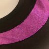 GK ELITE CHEER TOP ADULT MEDIUM TANK BACK TECHMESH BLACK NYLON PURPLE FOIL NWT! - Image 3
