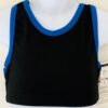 GK Elite CHILD MEDIUM BLACK ROYAL N/S CHEER DANCE SPORT TOP RACERBACK Sz CM NWT!