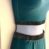 GK FIGURE SKATE ADULT SMALL GREEN GRAY VELVET CAP SLV CROP TOP & SKIRT SET AS - Image 3