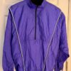 GK PULLOVER ADULT SMALL PURPLE CRINKLE NYLON GYMNASTS ACTIVEWEAR WARM UP JACKET