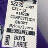 GK BOYS LARGE PURPLE GYMNASTIC RUNNING COMPETITION N/S CUT AWAY SHORTS Sz CL NWT - Image 7