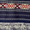 ANTILIA FEMME LADIES MEDIUM NAVY AZTEC PRINT 3/4 SLV BOHO TOP Sz M - Image 2