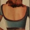 GK FIGURE SKATE ADULT SMALL GREEN GRAY VELVET CAP SLV CROP TOP & SKIRT SET AS - Image 8