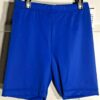 GK CHILD LARGE MINI WORKOUT SHORTS ROYAL NYLON/SPANDEX GYMNASTIC DANCE CHEER CL