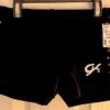 GK BLACK VELVET CHILD LARGE MICRO MINI JA WORKOUT CHEER DANCE GYMNASTS SHORTS CL - Image 4