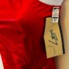 LEOâ€™S DANCEWEAR ADULT SMALL RED FOIL HALTERNECK CIRCLE RING DANCE JAZZ TOP Sz AS - Image 3