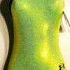 UNDER ARMOUR GK DEVOTION LIME   GYMNASTICS DANCE TANK LEOTARD AS