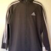 WAS $107.99 NWT! ADIDAS DRY TECH CHILDS GRAY GK ELITE  WARM UP JACKET Sz CS